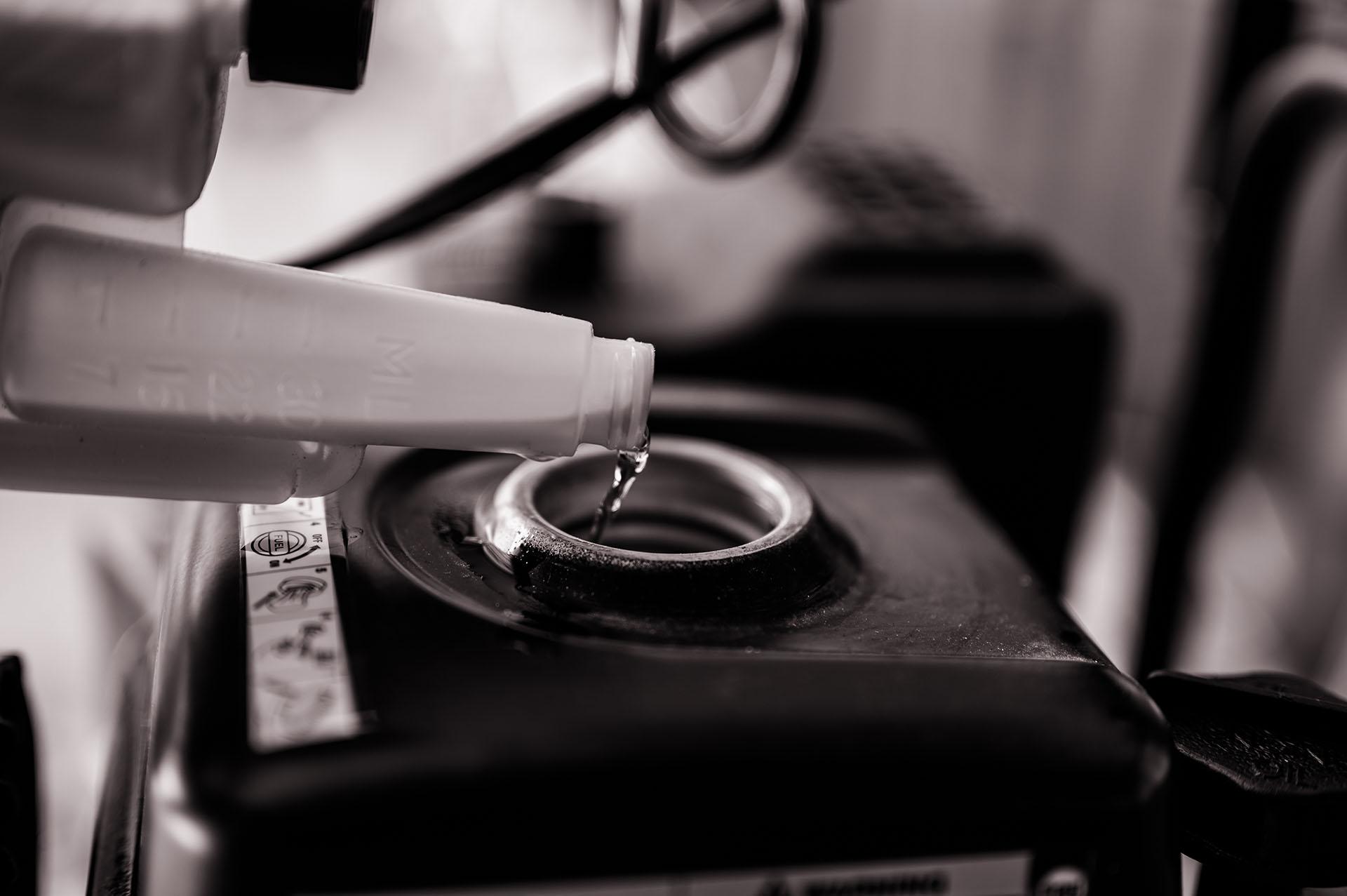 Engine treatment being applied