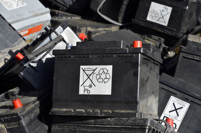 Disposal of old car batteries