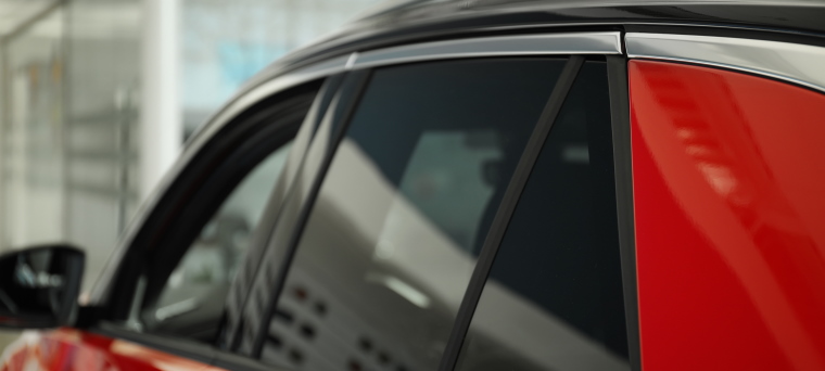 Tinted rear car windows