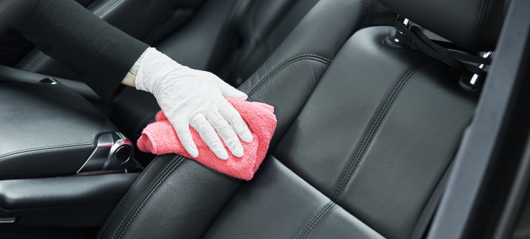 Cleaning a car seat